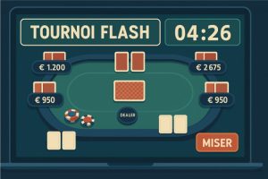 Tournois Flash Poker : parties éclair de cinq minutes